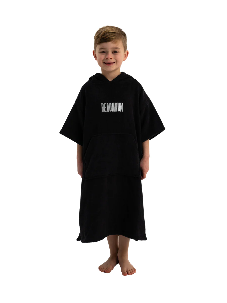 BEACHBUM KIDS TOWEL ROBE - CHARCOAL - Image 3