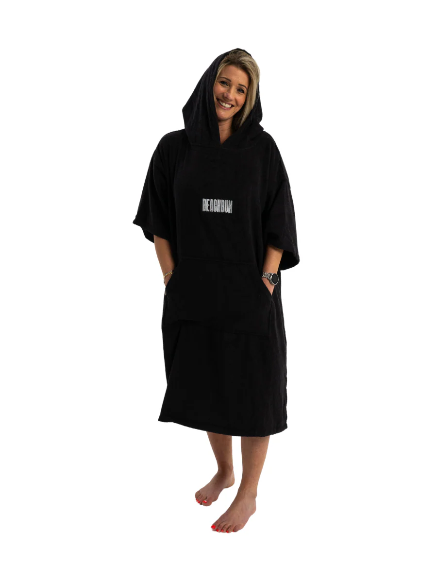 BEACHBUM TOWEL ROBE  - CHARCOAL - Image 4