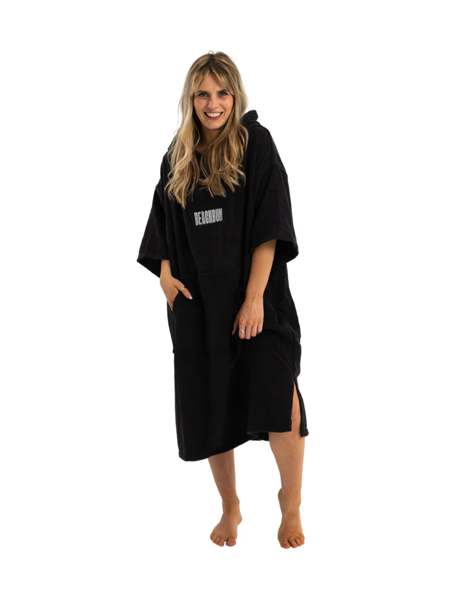 BEACHBUM TOWEL ROBE  - CHARCOAL - Image 5