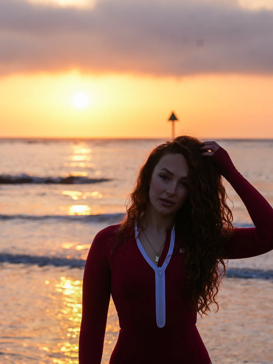 LONG SLEEVE SWIMSUIT - CHILLY RED - Image 7