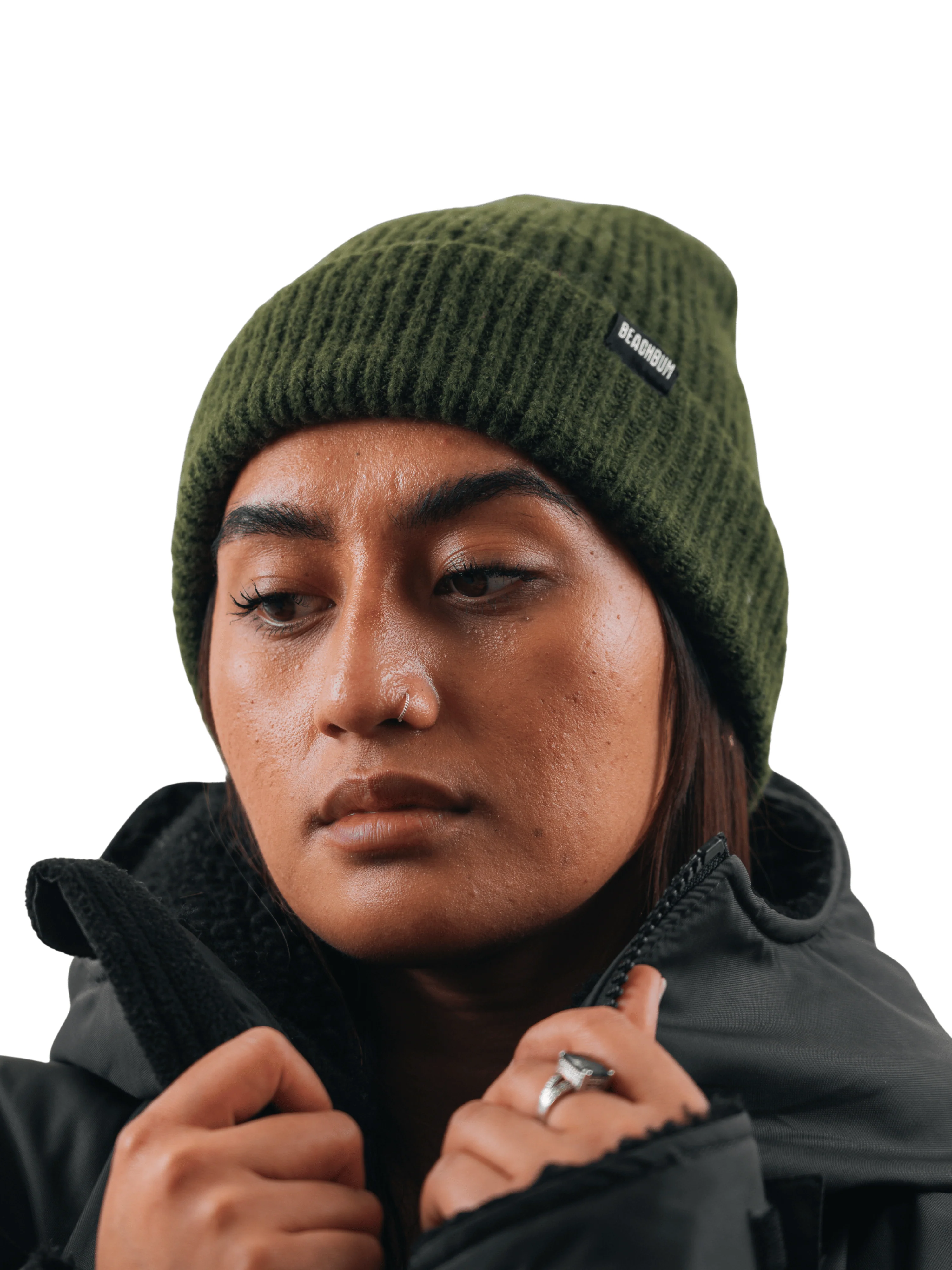 OLIVE GREEN - BEANIE - Image 2