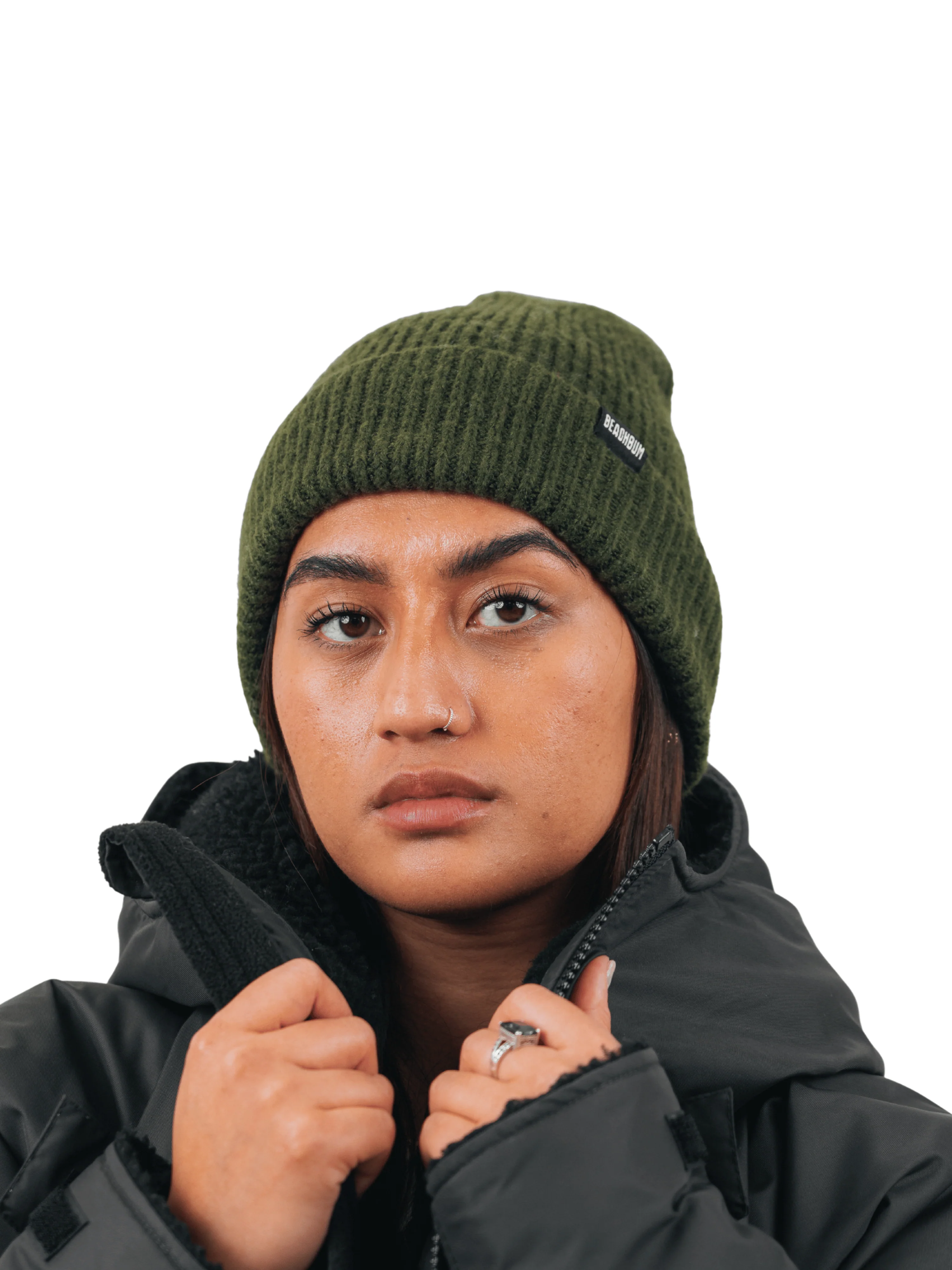 OLIVE GREEN - BEANIE - Image 3