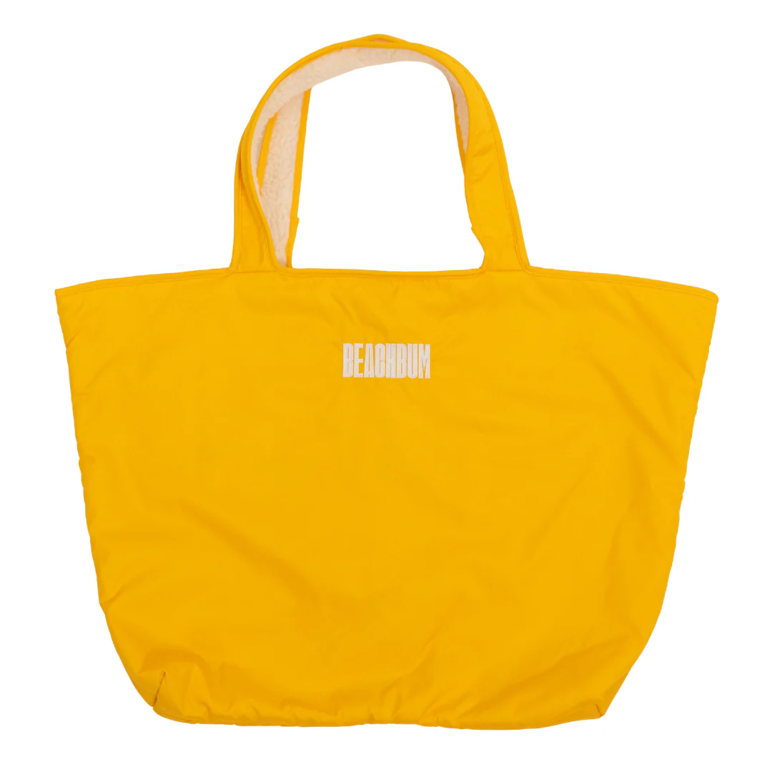 RECYCLED REVERSIBLE TOTE BAG - MANGO - Image 5