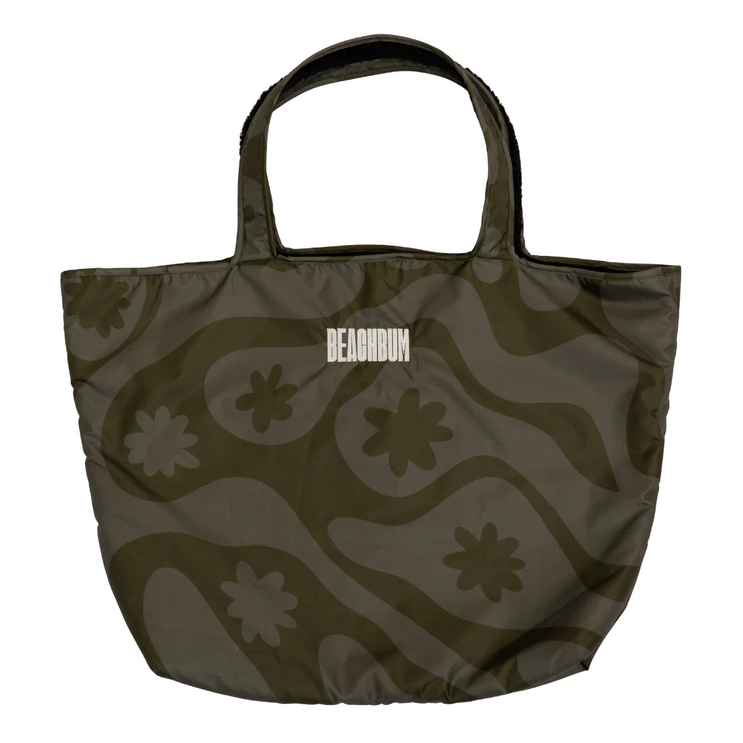 RECYCLED REVERSIBLE TOTE BAG - OLIVE - CORAL COLLECTION - Image 5