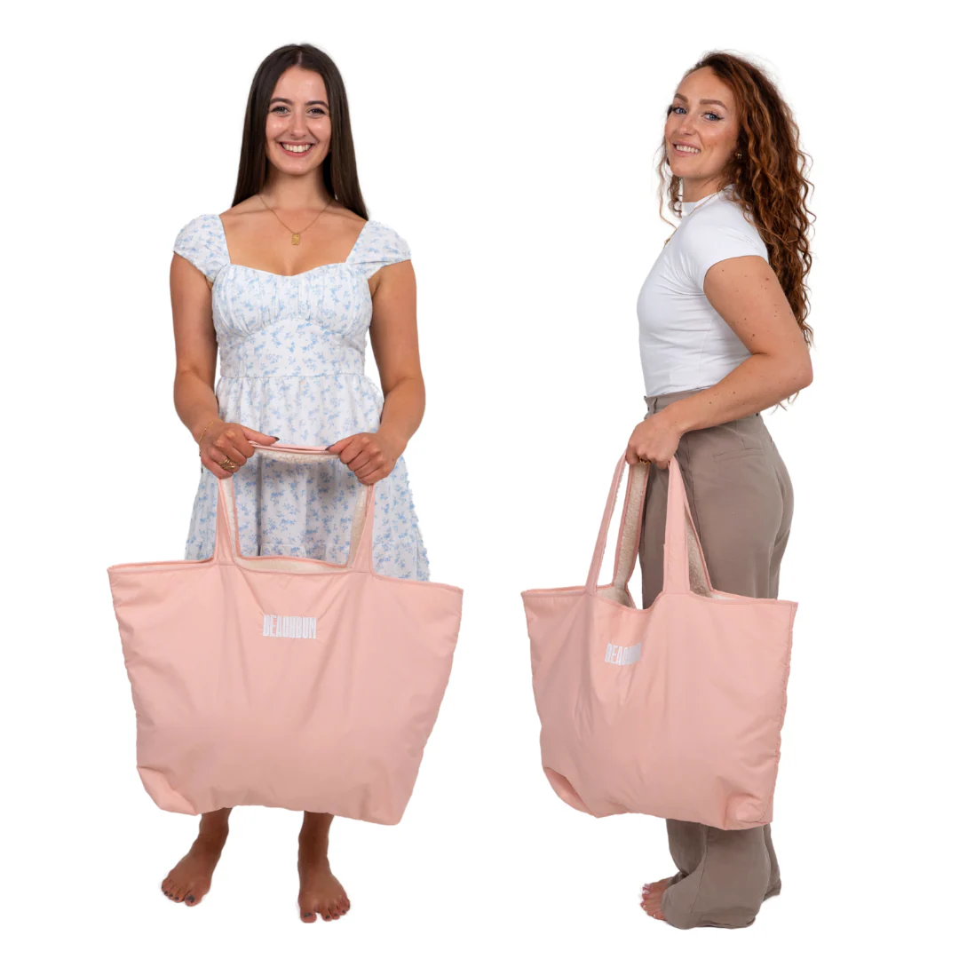 RECYCLED REVERSIBLE TOTE BAG - PINK - Image 3